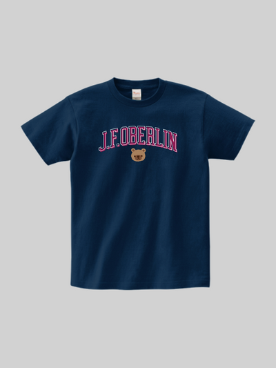 J. F. OBERLIN ヘビーウェイトTシャツ BEARロゴ ネイビー