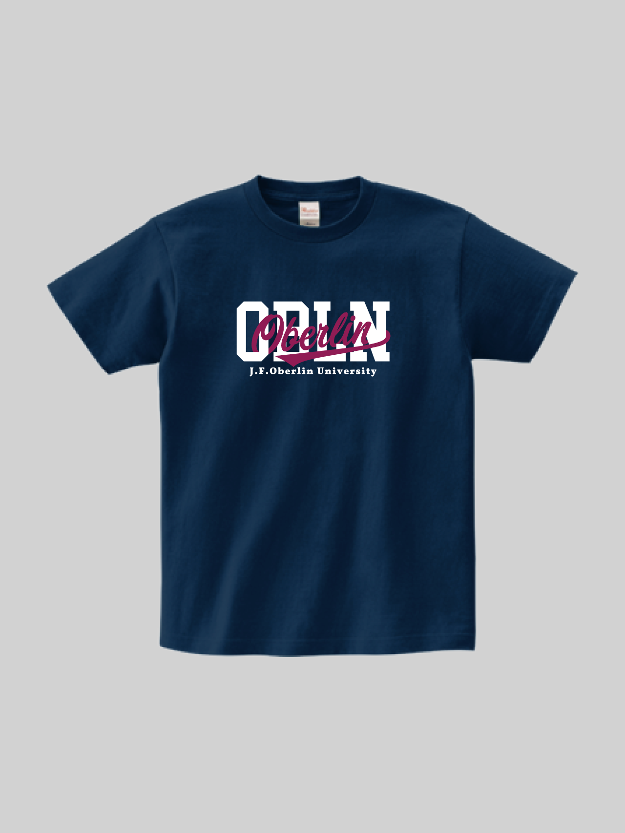 J. F. OBERLIN ヘビーウェイトTシャツ OBLNロゴ ネイビー