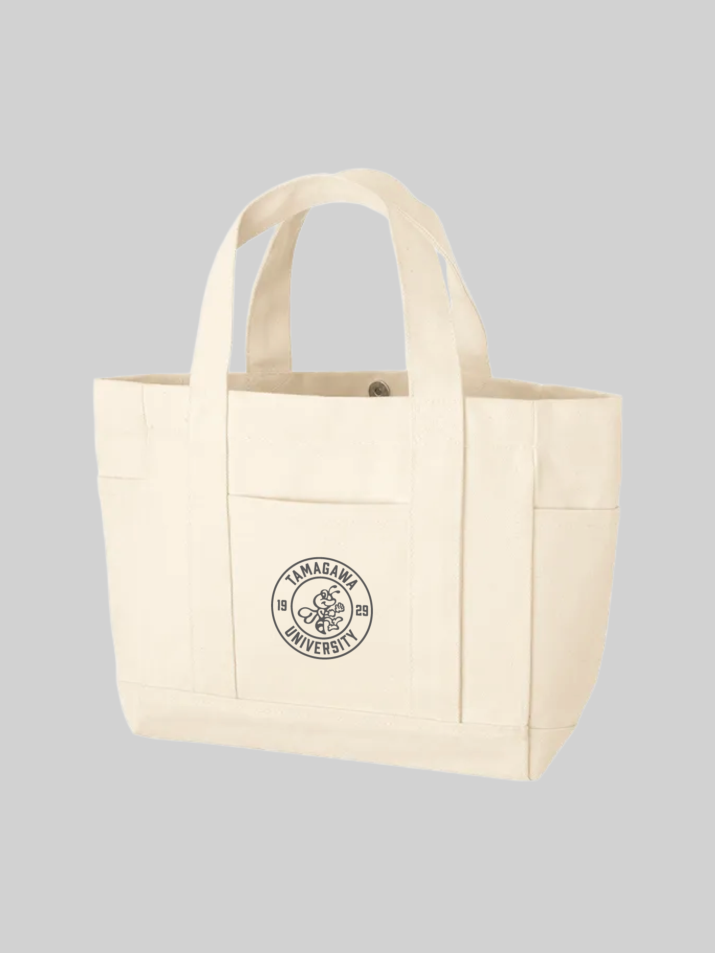 TAMAGAWA ZELVIA collaboration tote bag Zelby logo navy size F