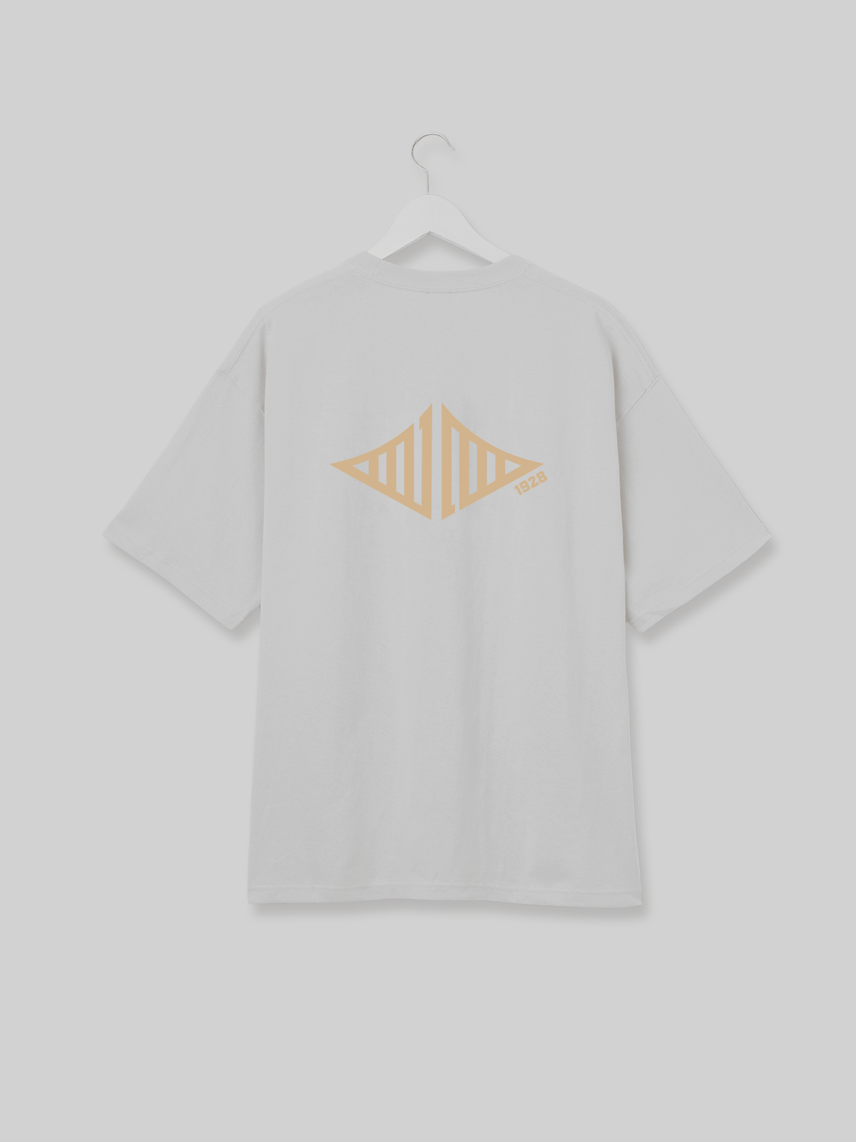 JINDAI マグナムウェイトビッグシルエットTEE ブリッジロゴ フロストグレー