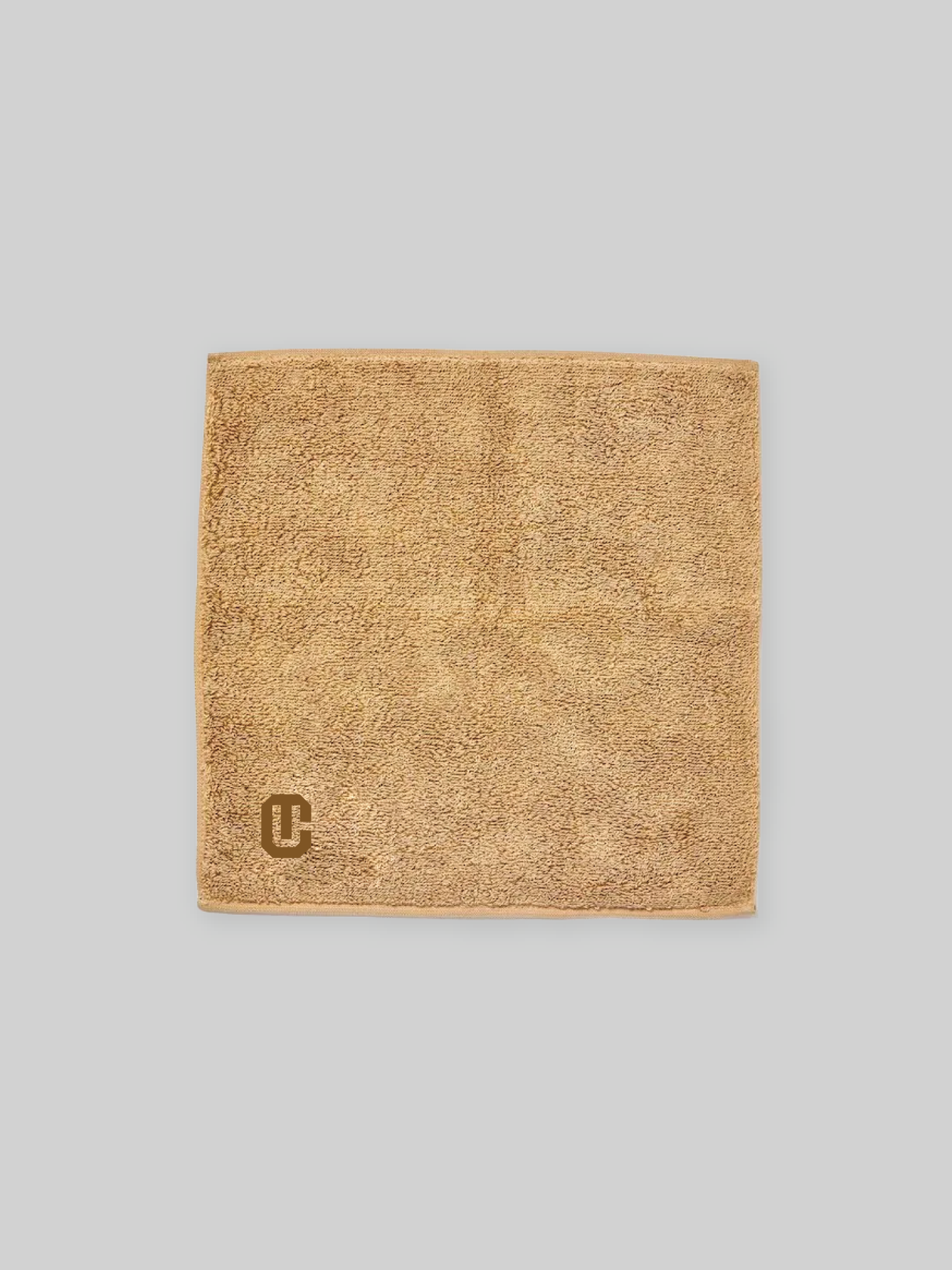 CHUKYO THING FABRICS タオルハンカチ CUロゴ ベージュ