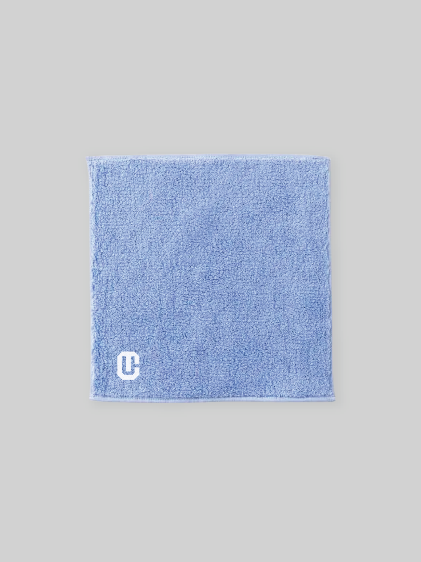 CHUKYO THING FABRICS タオルハンカチ CUロゴ ライトブルー