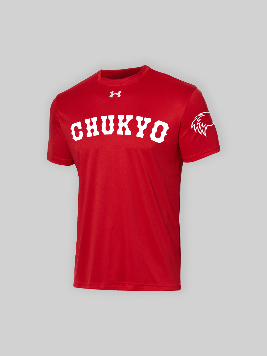 CHUKYO UNDER ARMOUR ショートスリーブTEE CHUKYOロゴ レッド　