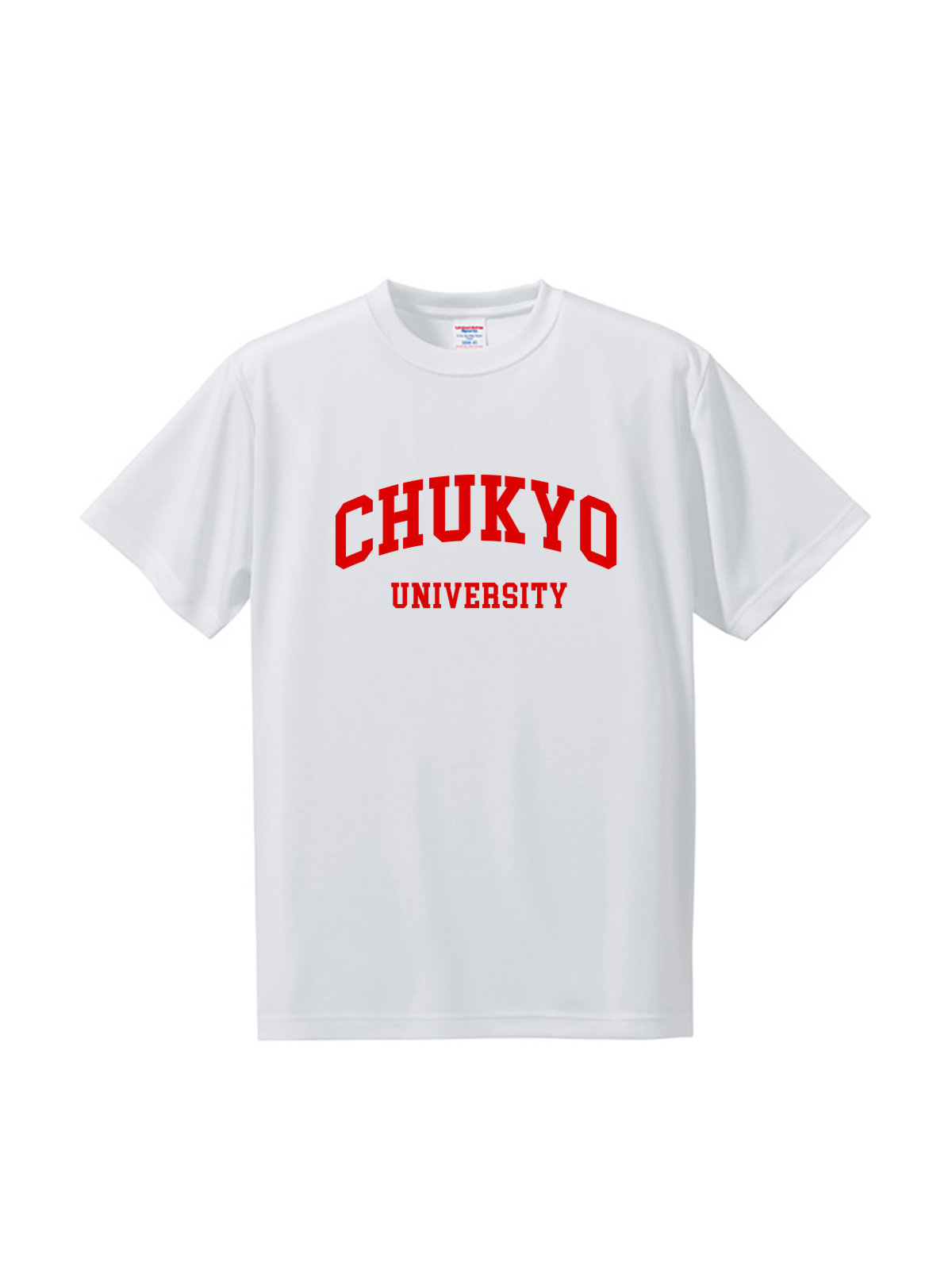 CHUKYOスポーツ ショートスリーブドライTEE CHUKYOロゴ ホワイト