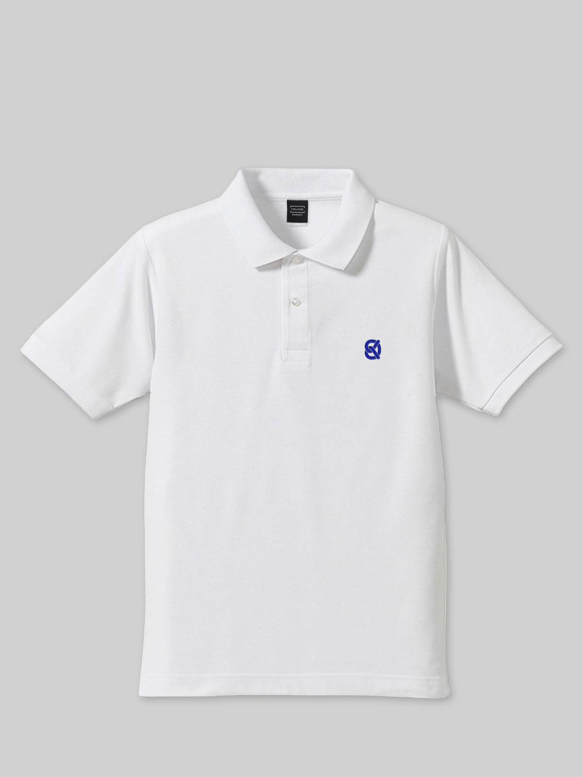 DOKKYO Dry Kanoko Polo Shirt with Bretzel Logo, White