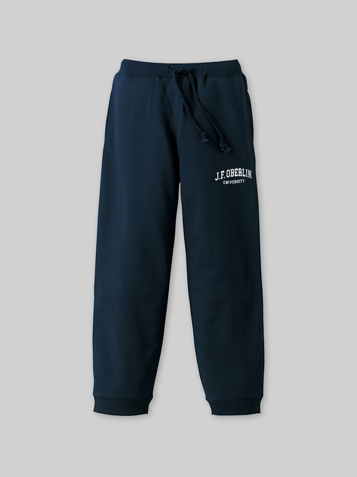 JF OBERLIN Sports Sweatpants JF OBERLIN College Logo Navy