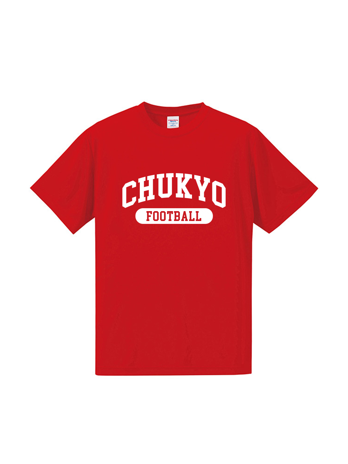 CHUKYOスポーツ ショートスリーブドライTEE CHUKYOロゴ レッド
