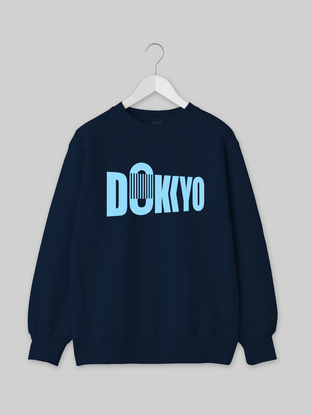 DOKKYO Heavyweight Crew Neck Sweatshirt DOKKYO DOME Logo Navy