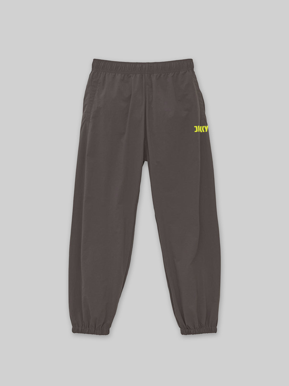 DOKKYO Cotton-Like Nylon Pants, DKKY2 Logo, Charcoal