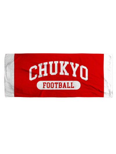 CHUKYOスポーツ フェイスタオル CHUKYOロゴ レッド