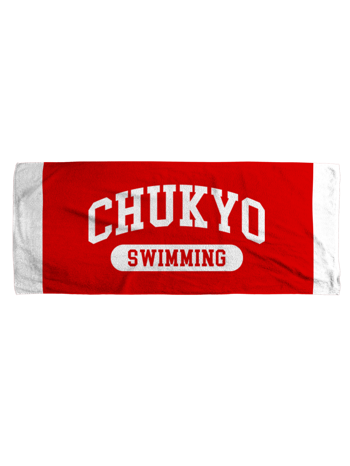 CHUKYOスポーツ フェイスタオル CHUKYOロゴ レッド