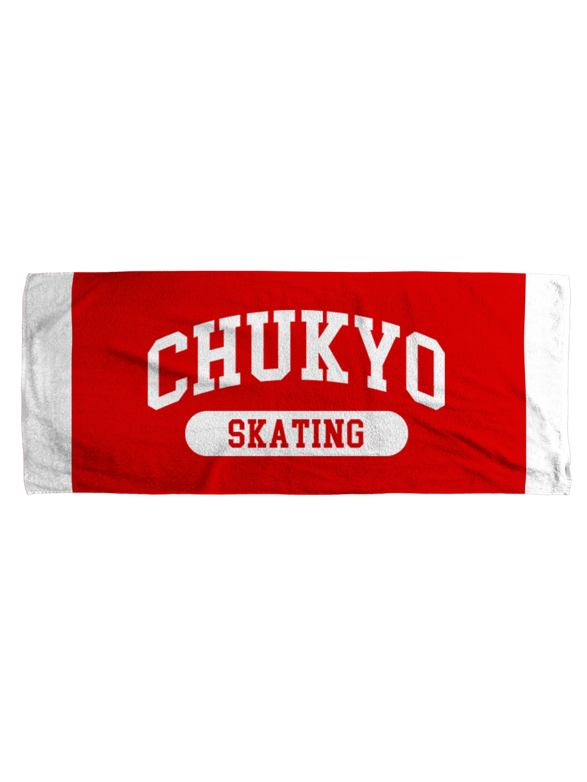 CHUKYOスポーツ フェイスタオル CHUKYOロゴ レッド