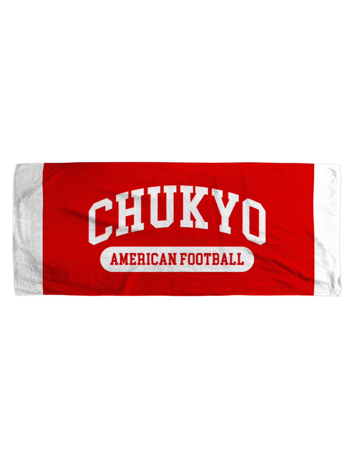 CHUKYOスポーツ フェイスタオル CHUKYOロゴ レッド