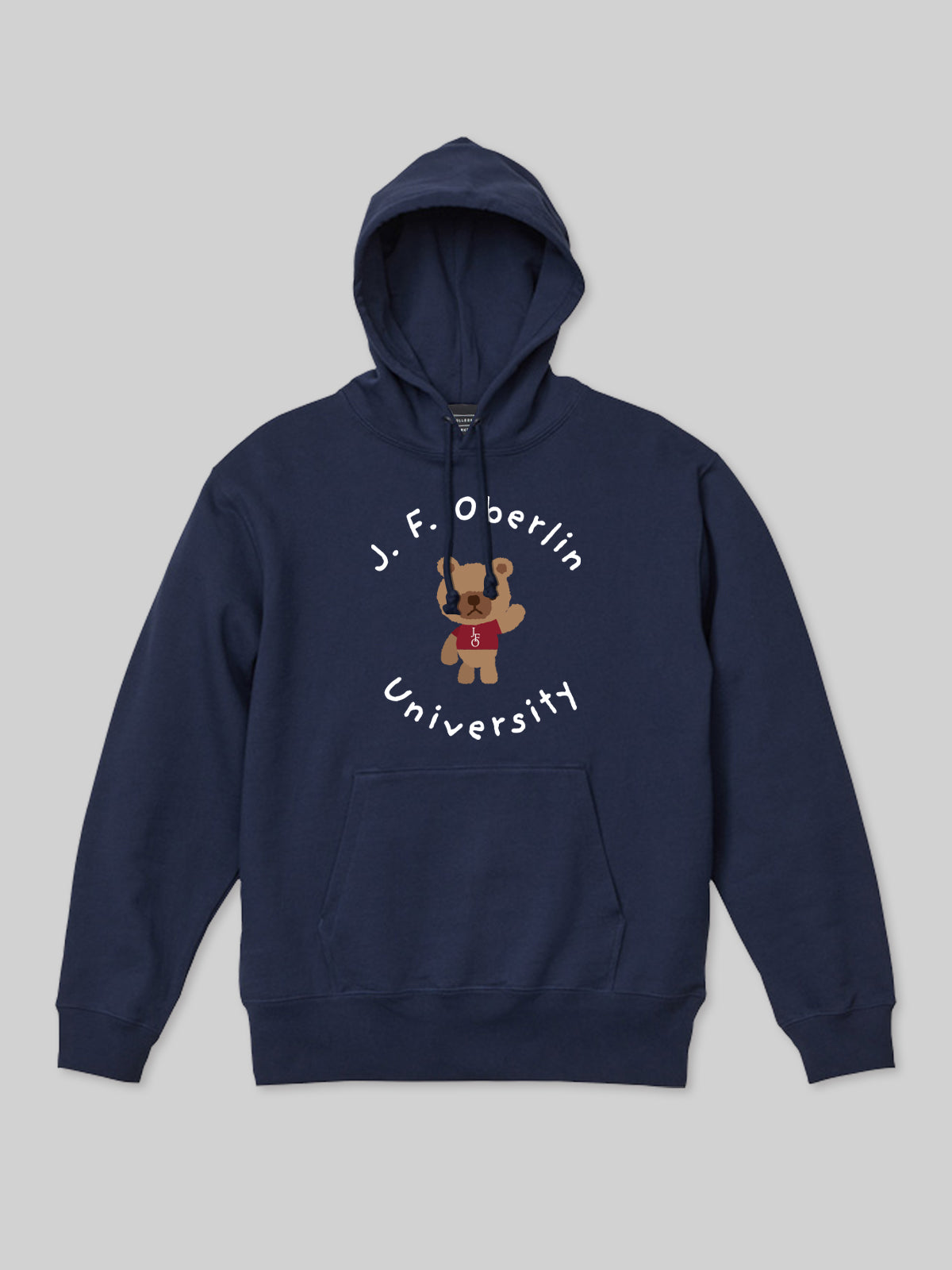J. F. OBERLIN プルオーバーパーカー BEARロゴ インディゴ