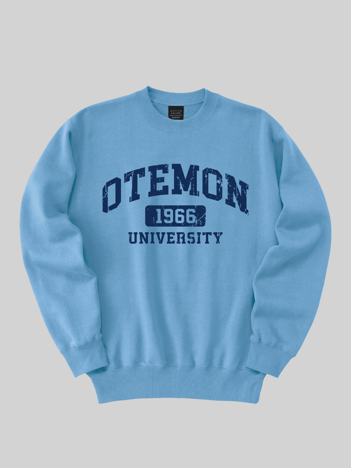 OIDAI レギュラーウェイトスウェット OTEMON UNIVロゴ サックス
