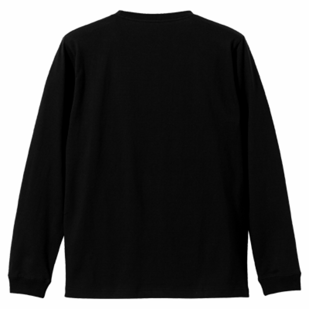 アイスホッケー日本代表 ロングスリーブTシャツ SMILE JAPANワンポイント ブラック