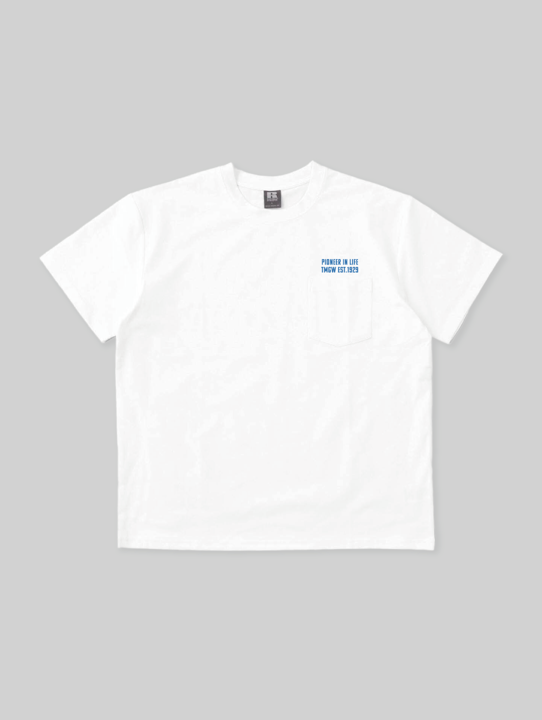 DOKKYO RUSSELL ATHLETIC Short Sleeve Cotton TEE Black Letter Logo Black