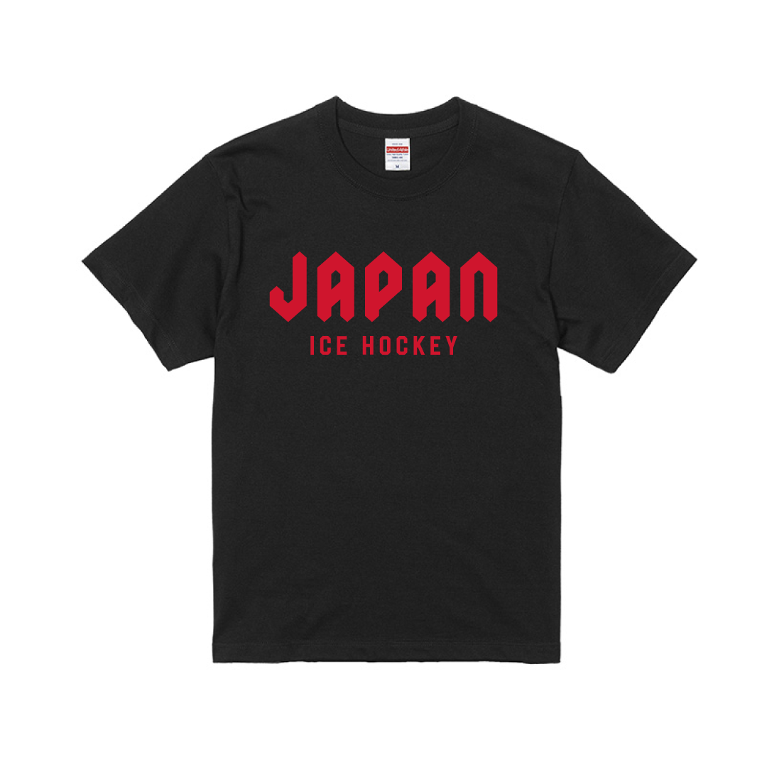 アイスホッケー日本代表 コットンTシャツ JAPAN ブラック