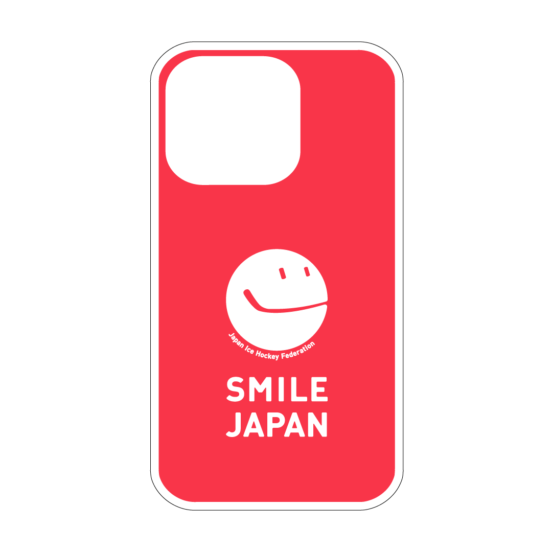 アイスホッケー日本代表 SMILE JAPAN iPhoneケース（クリア）