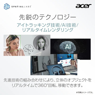 Acer SpatialLabs™ View Pro 裸眼3D立体視対応 15.6インチ 4K IPS ASV15-1BP