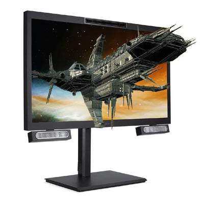 Acer SpatialLabs 裸眼立体視モニター 27インチ 4K UHD IPS 光沢 160Hz DCI-P3 95% Delta E<2 AMD FreeSync Premium HDMI 2.1×1 DisplayPort v1.4×1 スピーカー内蔵 VESAマウント対応 高さ調節機能 ASV27-2P
