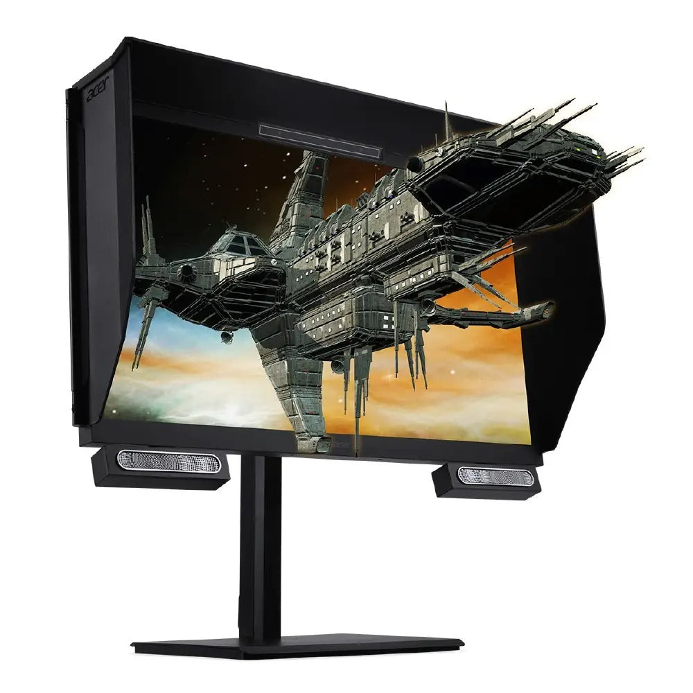 Acer SpatialLabs 裸眼立体視モニター 27インチ 4K UHD IPS 光沢 160Hz DCI-P3 95% Delta E<2 AMD FreeSync Premium HDMI 2.1×1 DisplayPort v1.4×1 スピーカー内蔵 VESAマウント対応 高さ調節機能 ASV27-2P