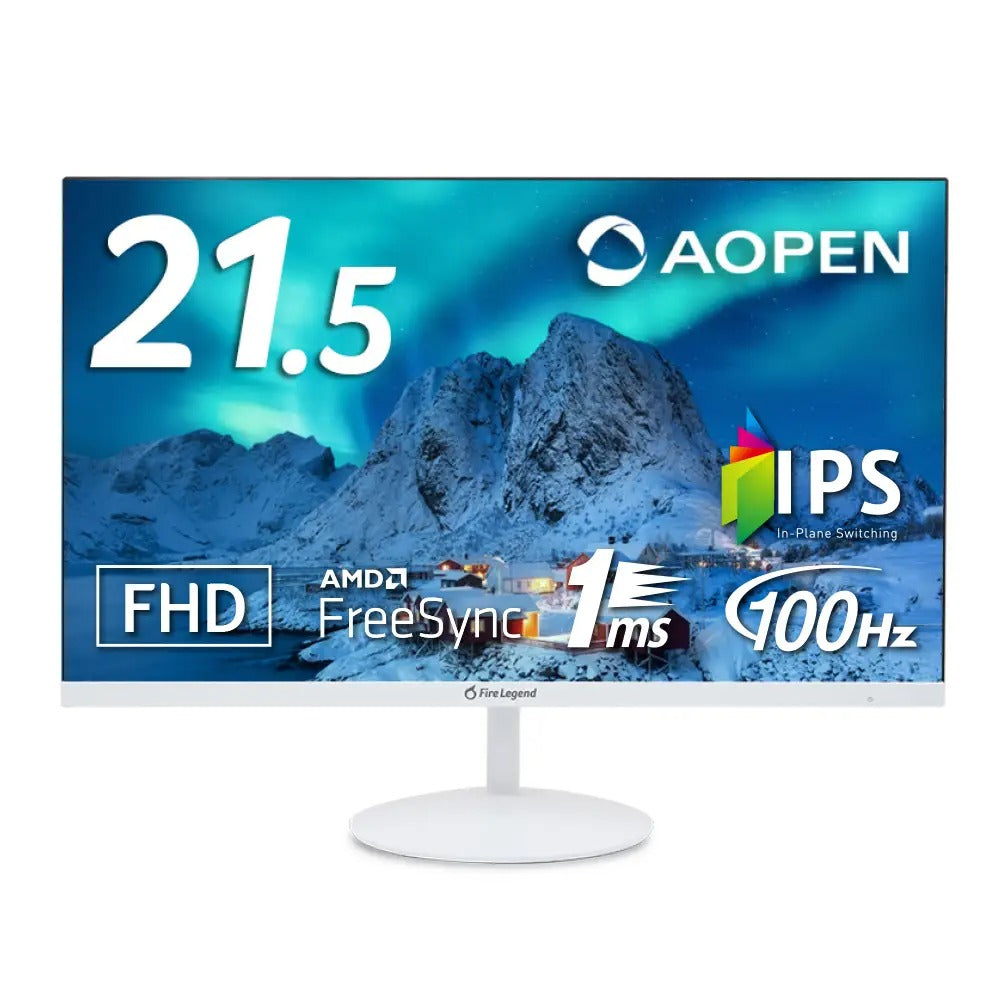 AOPEN スタンダードモニター 21.5インチ フルHD IPS 100Hz 1ms HDMI スピーカー 22SB2QEwmix