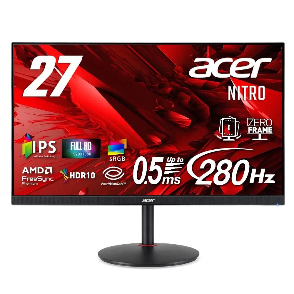 Acer 24.5インチ フルHD 200Hz 0.5ms(GTG) 広視野角 VA 非光沢 sRGB 99% AMD FreeSync Premium HDR10 ブラックブースト VRB対応 ブルーライト低減 HDMI 2.0 DisplayPort v1.2 Acer Display Widget Nitro ゲーミングモニター 3年保証(パネルは1年) KG251QX3bmiipx Ref. UM.KX1SJ.303