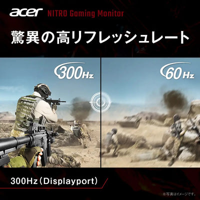 Acer Nitro ゲーミングモニター 27インチ WQHD IPS 非光沢 300Hz 0.5ms sRGB 99% AMD FreeSync Premium VESA DisplayHDR 400 HDMI 2.0 DisplayPort 1.4 高さ調整 ピボッド機能 ヘッドホン端子 XV272UF3bmiiprx