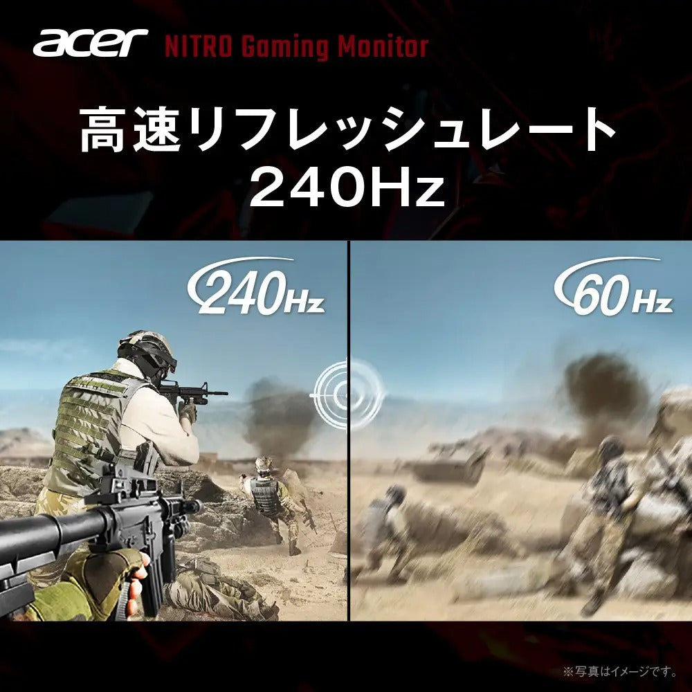 Acer Nitro 湾曲 ゲーミングモニター 31.5インチ フルHD VA 非光沢 240Hz 1ms sRGB 99% Delta E<2 AMD FreeSync Premium HDR10 ブラックブースト HDMI 2.0 DisplayPort 1.4 ヘッドホン端子 ゼロフレームデザイン ED320QX2bmiipx