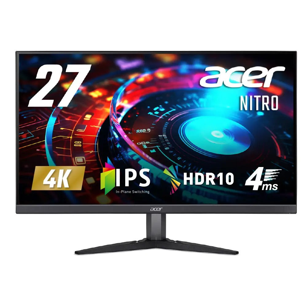 Acer Nitro ゲーミングモニター KG2 27インチ 4K IPS 非光沢 sRGB 99% HDMI 2.0 DisplayPort1.2　スピーカー内蔵 ヘッドホン端子 PC PS5 Xbox X|S VESAマウント対応 KG272KLbmiipx