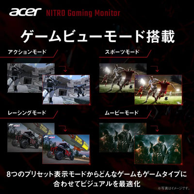 Acer Nitro ゲーミングモニター 27インチ WQHD IPS 非光沢 300Hz 0.5ms sRGB 99% AMD FreeSync Premium VESA DisplayHDR 400 HDMI 2.0 DisplayPort 1.4 高さ調整 ピボッド機能 ヘッドホン端子 XV272UF3bmiiprx