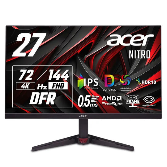 Acer Nitro 27インチ IPS 可変リフレッシュレート 144Hz(FHD) 72Hz(4K