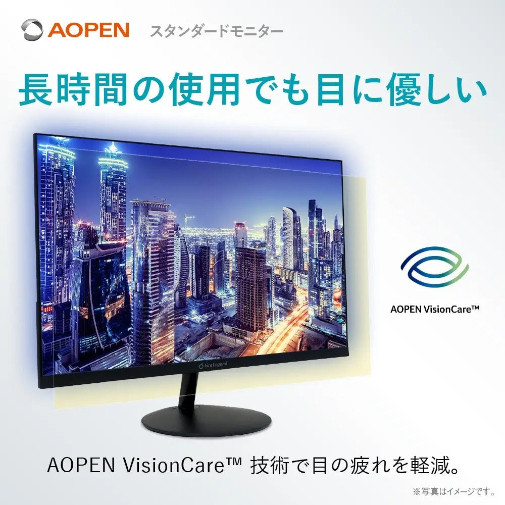 AOPEN モニター 21.5インチ フルHD 非光沢 広視野角VA 100Hz 1ms(TVR) AdaptiveSync HDMI 1.4 ミニD-Sub 15ピン スピーカー・ヘッドホン端子 ゼロフレームデザイン ブラック 22SB2QHbmix