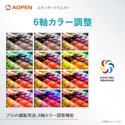 AOPEN モニター 21.5インチ フルHD 非光沢 広視野角VA 100Hz 1ms(TVR) AdaptiveSync HDMI 1.4 ミニD-Sub 15ピン スピーカー・ヘッドホン端子 ゼロフレームデザイン ホワイト 22SB2QHwmix