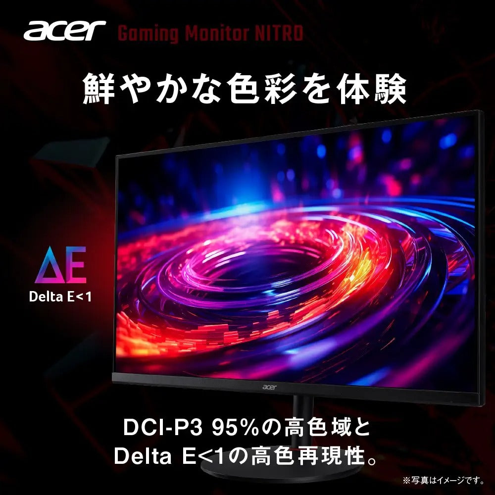 Acer Nitro ゲーミングモニター 31.5インチ 4K 高速IPS 非光沢 160Hz 0.5ms DCI-P3 95% Delta E<1 AMD FreeSync Premium VESA DisplayHDR 400 HDMI 2.1 DisplayPort1.4 スピーカー内蔵 ヘッドホン端子 VESAマウント対応 高さ調節 XV322QKV3bmiiphx