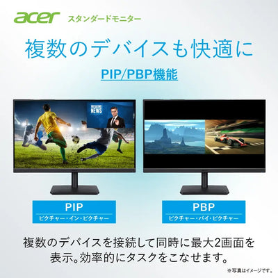 Acer スタンダードモニター Vero 27インチ 4K UHD IPS エコデザイン 再生プラ85％ HDR10 sRGB 99% HDMI2.0 DisplayPort VESA スピーカー内蔵 フリッカーレス ブルーライトシールドプロ V277KLbmiipxv