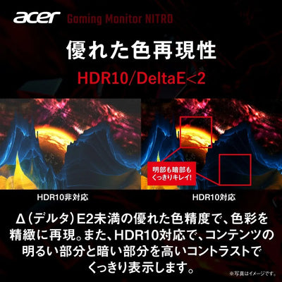 Acer Nitro ゲーミングモニター 27インチ WQHD IPS 240Hz 0.5ms DeltaE<2 高さ調整 スピーカー XV275UXymiiprx