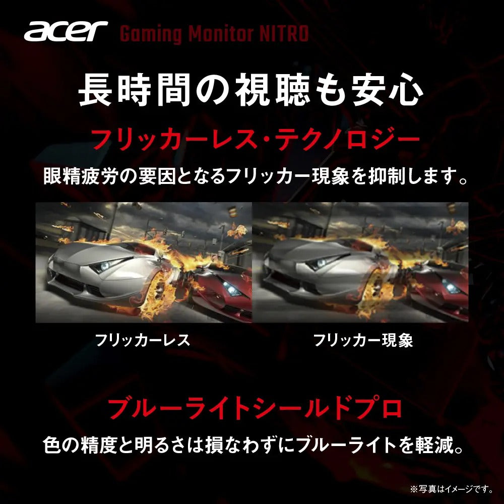 Acer Nitro ゲーミングモニター KG2 27インチ 4K IPS 非光沢 sRGB 99% HDMI 2.0 DisplayPort1.2　スピーカー内蔵 ヘッドホン端子 PC PS5 Xbox X|S VESAマウント対応 KG272KLbmiipx