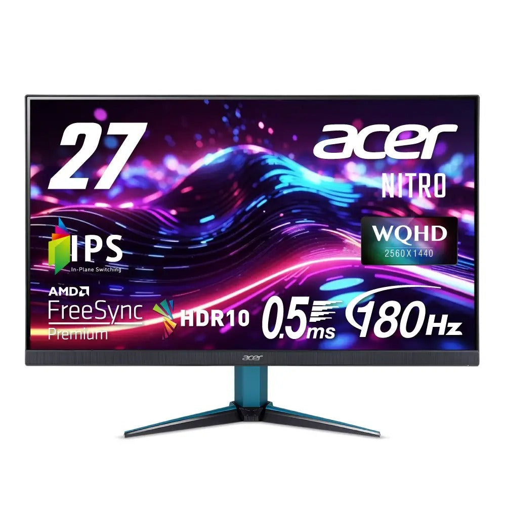 Acer Nitro ゲーミングモニター 27インチ WQHD 2560×1440　IPS非光沢 180Hz AMD FreeSync™ Premium スピーカー搭載 VG271UM3bmiipx