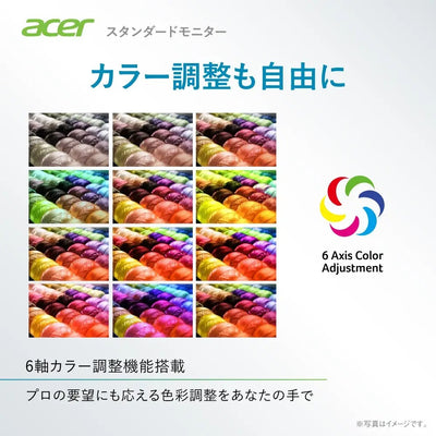 Acer モニター 27インチ 4K UHD 10億7000万色 広視野角 IPS 非光沢 NTSC 72% Adaptive-Sync HDR10 ゼロフレーム 超薄型 HDMI 2.0 DisplayPort v1.4 ブルーライト低減 6軸カラー調整 VESAマウント対応 SA272Kbmiipx