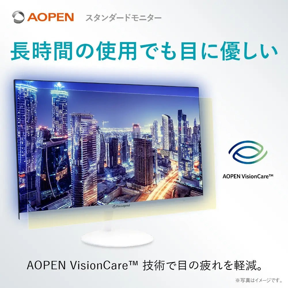 AOPEN モニター 21.5インチ フルHD 非光沢 広視野角VA 100Hz 1ms(TVR) AdaptiveSync HDMI 1.4 ミニD-Sub 15ピン スピーカー・ヘッドホン端子 ゼロフレームデザイン ホワイト 22SB2QHwmix
