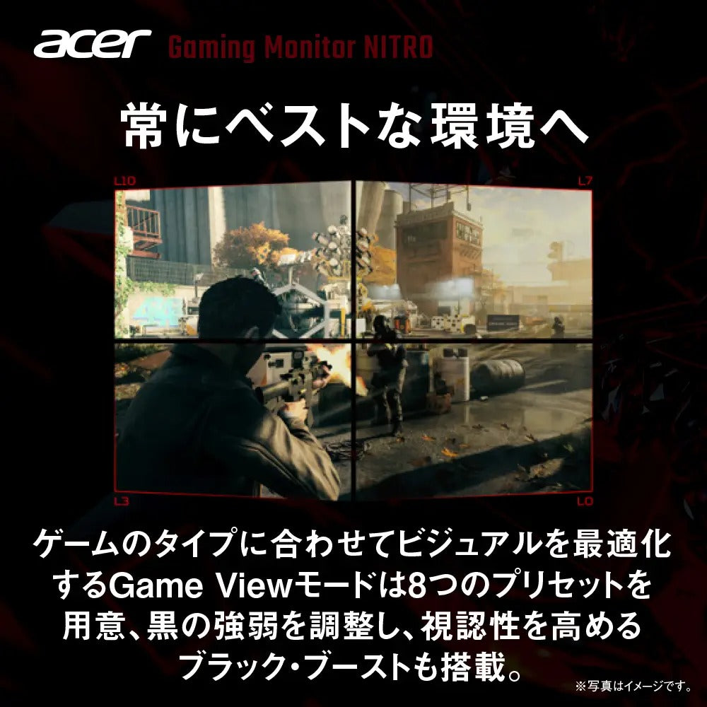 Acer Nitro ゲーミングモニター VG0 27インチ 4K IPS 非光沢 sRGB 99% HDMI 2.0 DisplayPort1.2　スピーカー内蔵 ヘッドホン端子 VESAマウント対応 VG270KLbmiipx