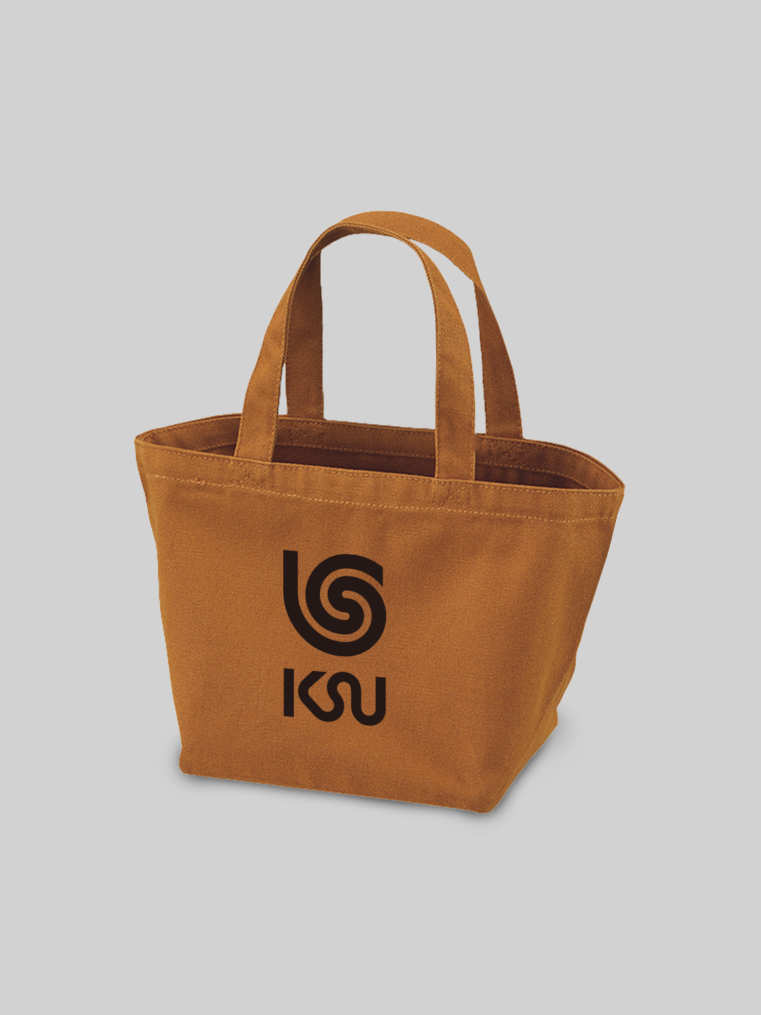 KYUSAN ランチトートバッグ ウズロゴ キャメル
