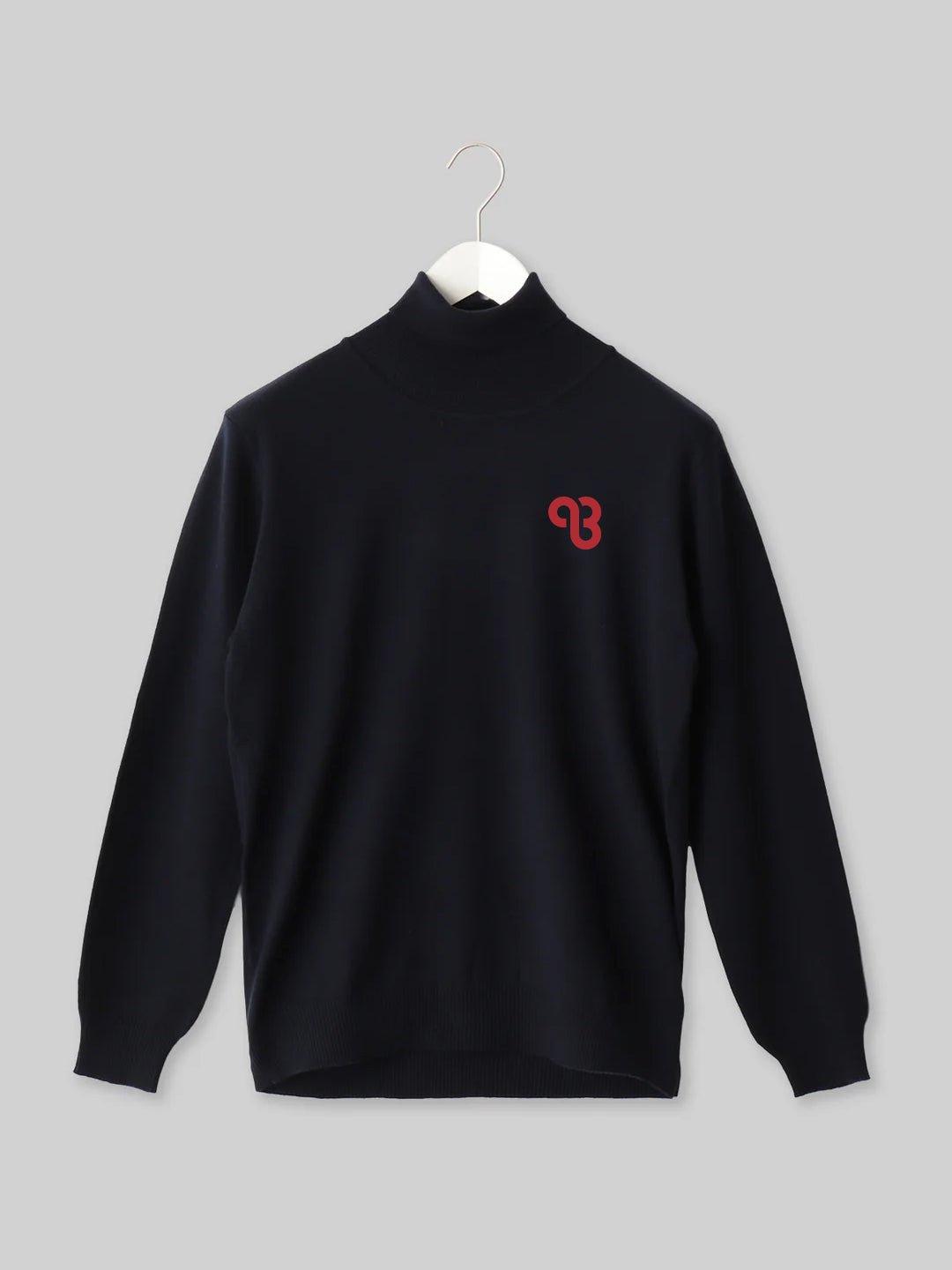 KYUSAN ニットタートル キューサンロゴ　ネイビー