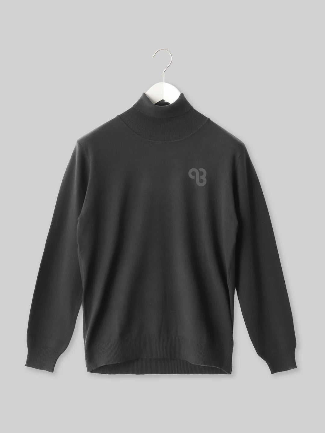 KYUSAN ニットタートル キューサンロゴ　チャコール