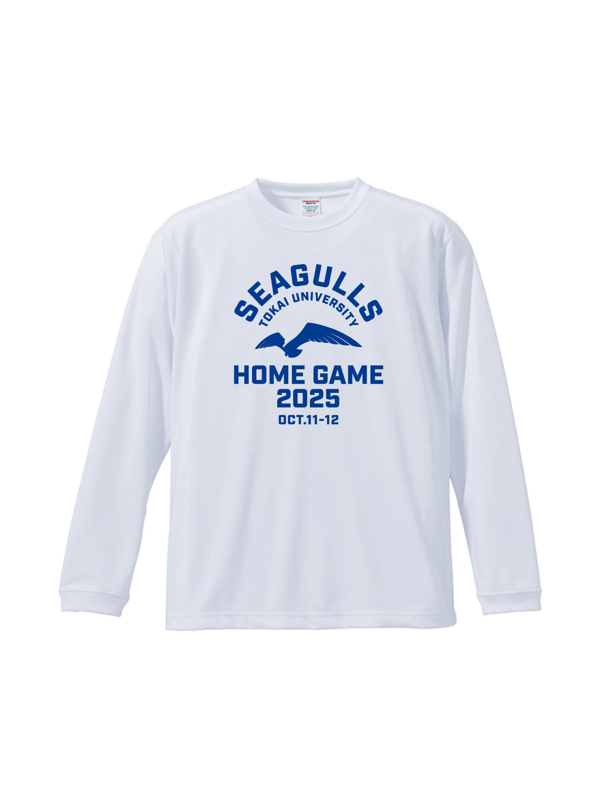東海大学 SEAGULLS HG25 カレッジ ドライロングスリーブTシャツ ホワイト