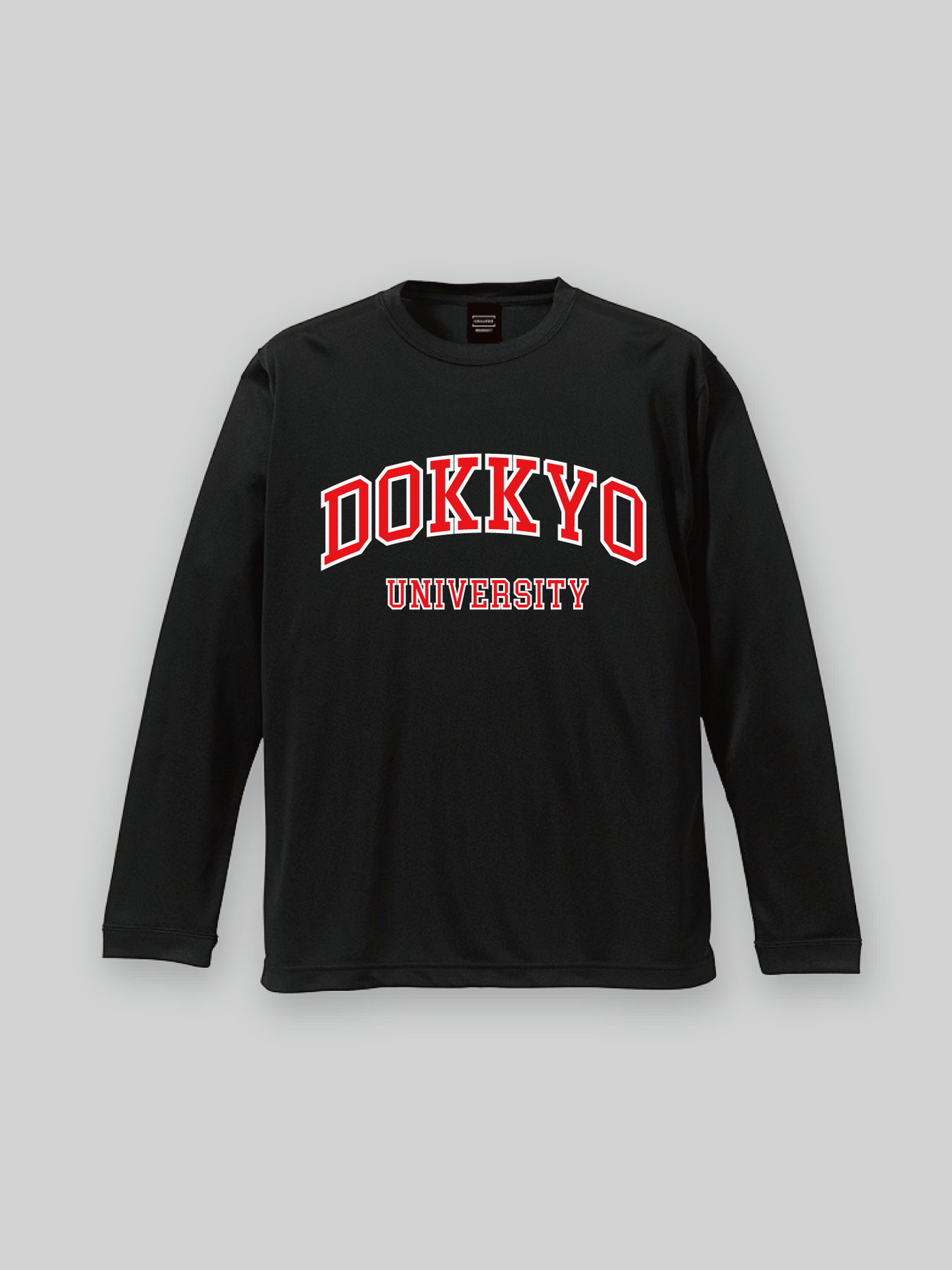 DOKKYO Dry Long Sleeve TEE DOKKYO College Logo Black