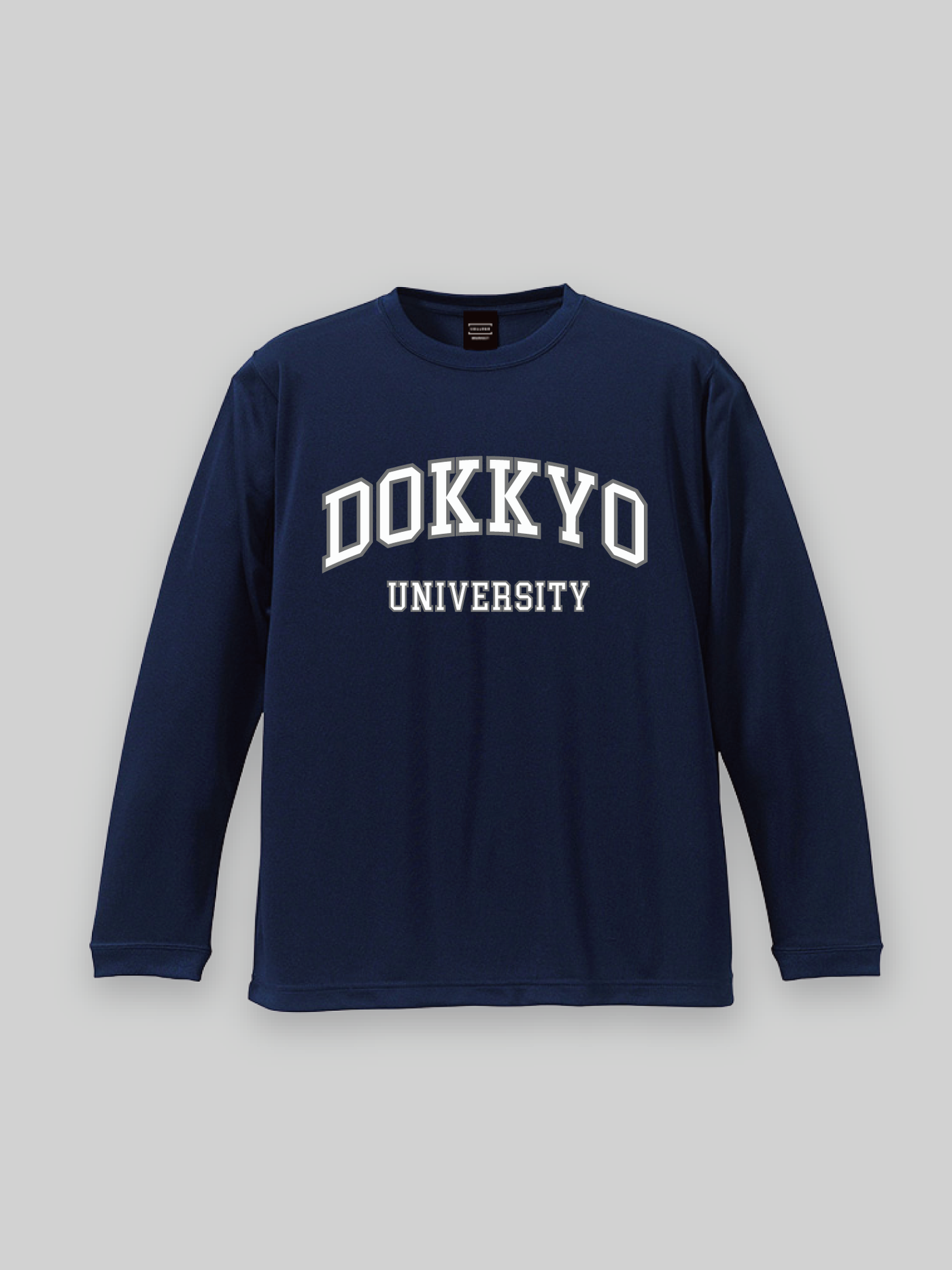 DOKKYO Dry Long Sleeve TEE DOKKYO College Logo Navy