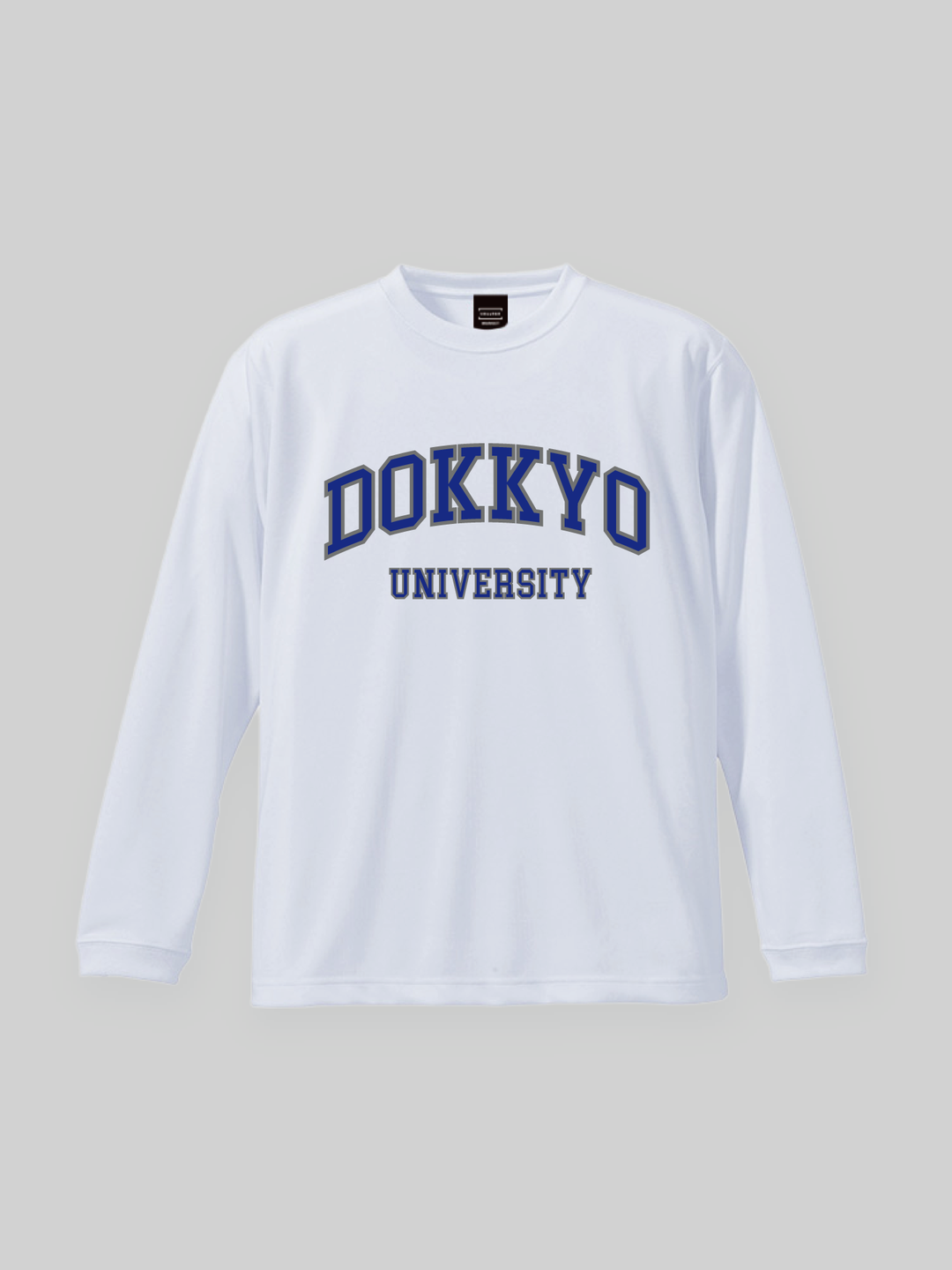 DOKKYO ドライロングスリーブTEE DOKKYOカレッジロゴ ホワイト